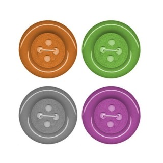 Botones Payaso L-85 Pack 12 - Botones dibujos a partir de 50 mm | Mercería Barata