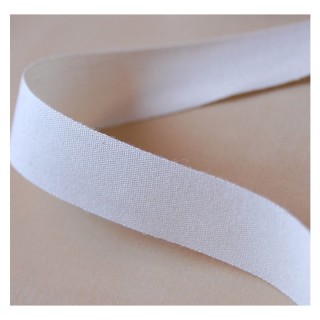 Cinta Algodón 20mm 100 metros Blanco - Cintas algodón  | Mercería Barata
