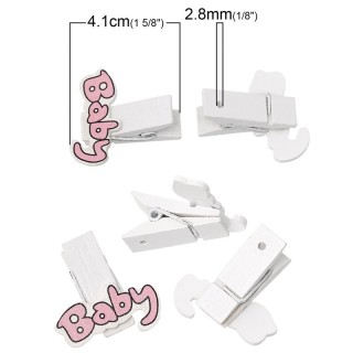 Pinza Chupetes Niña Pack 30 - Pinzas | Mercería Barata