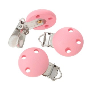 Pinza Chupete rosa Pack 5 - Pinzas | Mercería Barata