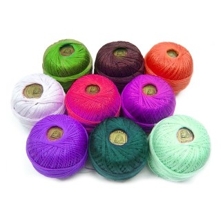 Hilo Perlé de Algodón Nº12 de 5 Grms Pack 10 Uds - Hilos Labores | Mercería Barata