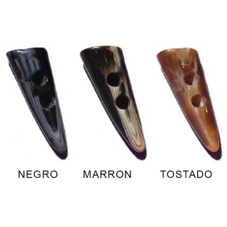 Botón Trenka Cuerno Negro Pack 24 - Botones Trenkas | Mercería Barata