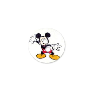 Botón Madera Scrapbooking Ratoncito 50 Unidades - Botones madera de 18 mm | Mercería Barata