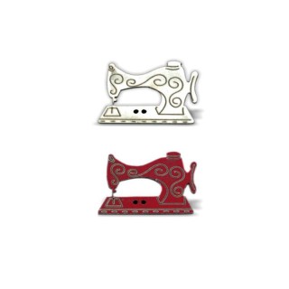 Botones De Madera Maquina Coser 4846 Pack 60  - Botones madera de 20 mm | Mercería Barata