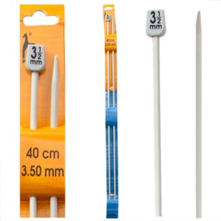 Aguja aluminio tejer lana 40cm pack 5 pares - Agujas tejer lana | Mercería Barata