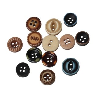 Estuche De Botones Resina 58043 Pack 100 - Kits botones | Mercería Barata