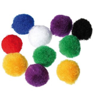 Pompones Manualidades 500 Unidades - Pompones | Mercería Barata