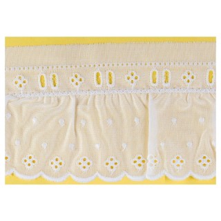 Tira Bordada Con Pasacinta art.107490 7 cm 11 Metros - Tira bordada | Mercería Barata