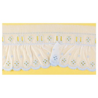 Tira Bordada Con Pasacintas 107019 5,5 cm 11-12m - Tira bordada | Mercería Barata