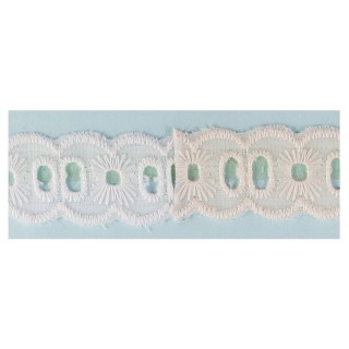 Tira Bordada Con Pasacinta 29014 2,5cm 13.80m - Tira bordada | Mercería Barata