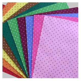 Fieltro Estampado Topos tx2001 30x30 cm Pack 6  - Tejidos | Mercería Barata
