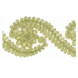 Galón Bordado 3165 9,5 cm 4.6 Metros - Pasamaneria metalizada | Mercería Barata