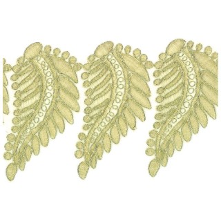 Galón Bordado 11 cm 4,6 Metros - Pasamaneria metalizada | Mercería Barata