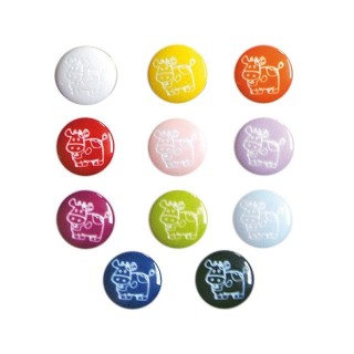 Botones Vacas 24 mm BP9895 Pack 72 - Botones dibujos de 24 mm | Mercería Barata