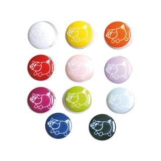 Botón Cerditos 24 mm BP9893 Pack 72 - Botones dibujos de 24 mm | Mercería Barata