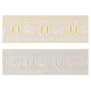 Tira Bordada Con Pasacintas 210025 2,5cm 13 - 15m - Tira bordada | Mercería Barata