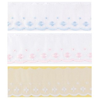 TIRA BORDADA 213550 4 CM 13 - 15 MTS - Tira bordada | Mercería Barata