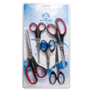 Tijeras Mango Plástico 48.90085 Pack 5 - Tijeras en pack de ahorro | Mercería Barata