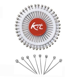 Ruletas de 40 alfileres blancos - pack 15 - Alfileres  colores | Mercería Barata