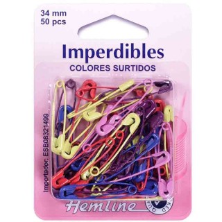 Imperdibles de Colores - Pack 5 - Imperdibles | Mercería Barata