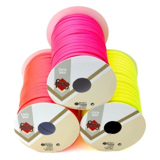 Cinta Bies Fluor 18mm 25 Metros - Bies liso | Mercería Barata