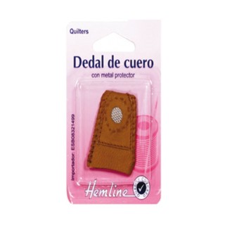 Dedal Cuero Con Protector Metal ER225 Pack 5 Unids - Dedales varios | Mercería Barata