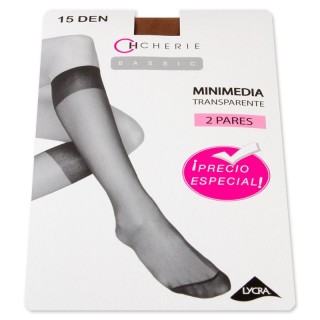 Mini Media Cherie 3442 15 Deniers Pack 24 - Medias Pantys y Leotardos | Mercería Barata