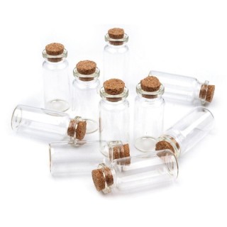 Botellitas Cristal 20mm X 50mm Pack 20 - Complementos varios | Mercería Barata