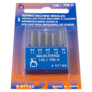 Aguja Maquina 705 Pony 97742 Quilting Pack 25 - Agujas maquina cabezal semiplano 705 | Mercería Barata