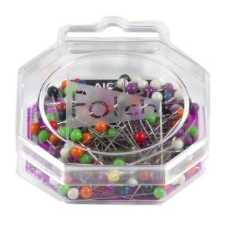 Alfileres Cabeza Plástico 32 mm 5x100 Unidades - Alfileres  colores | Mercería Barata
