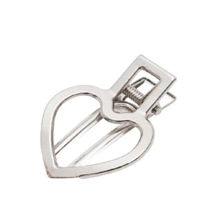 Pinza Corazon Niquel 5 cm Pack 24 Unidades - Manualidades | Mercería Barata