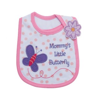 Baberos Estampados mariposa Pack 6  - Baberos | Mercería Barata