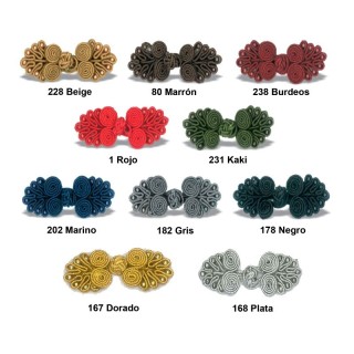 Alamares De Pasamanería 7,5cm 5020 pack 6  - Alamares | Mercería Barata