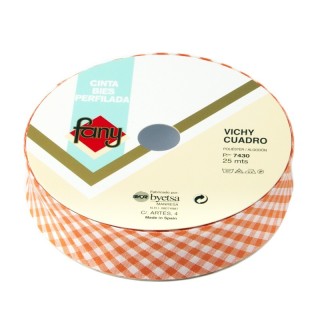 Cinta Bies Vichy 30mm- envase 25 metros - Bies dibujos | Mercería Barata