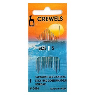 Aguja Pony 4863 Ojo Grande Oro 1/5 Pack 60 - Agujas coser a mano | Mercería Barata