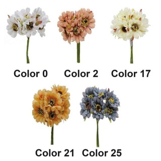 Ramillete 6 Margaritas Tela Pack 10 - Flores | Mercería Barata