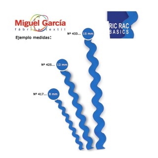 Cinta Ondulina 417 Ancho 8 mm 50 Metros - Cintas ondulina  | Mercería Barata