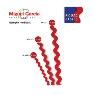 Cinta Ondulina 425 Ancho 10 mm 50 Metros - Cintas ondulina  | Mercería Barata