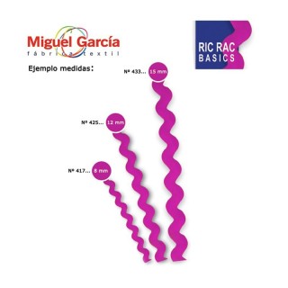 Cinta Ondulina 433 Ancho 19 mm 50 Metros - Cintas ondulina  | Mercería Barata