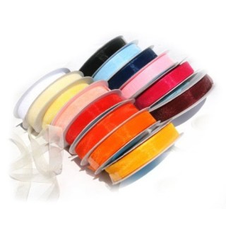 CINTA ORGANZA 15mm Pack 25 metros  - Cintas tul | Mercería Barata