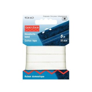 Cinta Algodón Blanco 10mm 904601 - Cintas algodón  | Mercería Barata