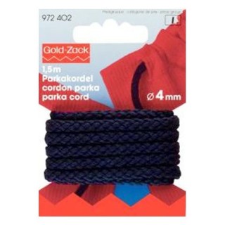 Cordon trenzado 4mm Azul Marino 972402 - Cordones lisos | Mercería Barata