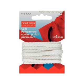 Cordón trenzado blanco 4mm 972400 - Cordones lisos | Mercería Barata