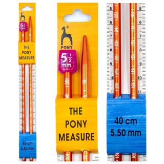 AGUJAS TRICOTAR CENTRIMETRADAS 40cm - Agujas coser lana | Mercería Barata