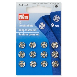 Botones a presión plata para material grueso de 15 mm - Koh-I-Noor - 10  unidades por 8,50 €