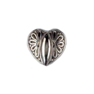 BOTON DILL CORAZON PLATA 20mm PACK 20 - Botones dibujos de 20 mm | Mercería Barata