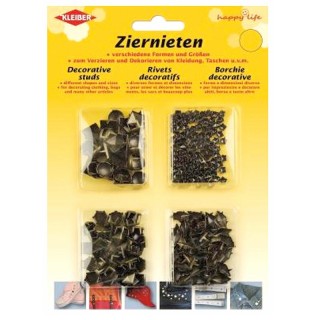 TACHUELAS DECORATIVAS BRONCE PACK 100 GRAMOS - Fornituras | Mercería Barata