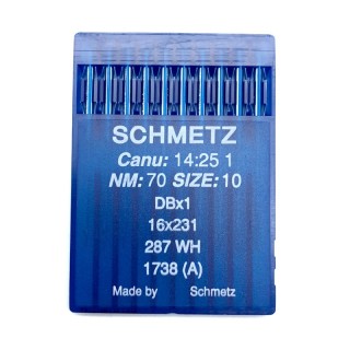 AGUJA MAQUINA SCHMETZ 287DB STANDAR PACK 10 - Agujas maquina  | Mercería Barata