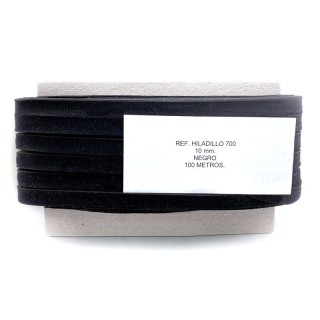 Cinta Algodón 40mm 50 metros Negro - Cintas algodón  | Mercería Barata