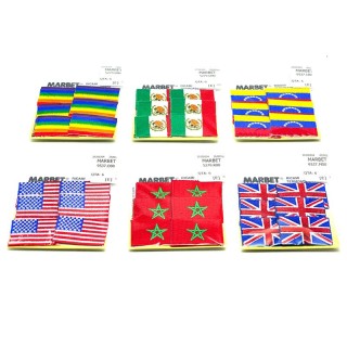 PEGATINAS BANDERAS TERMOADHESIVAS PACK 6 - Complementos | Mercería Barata